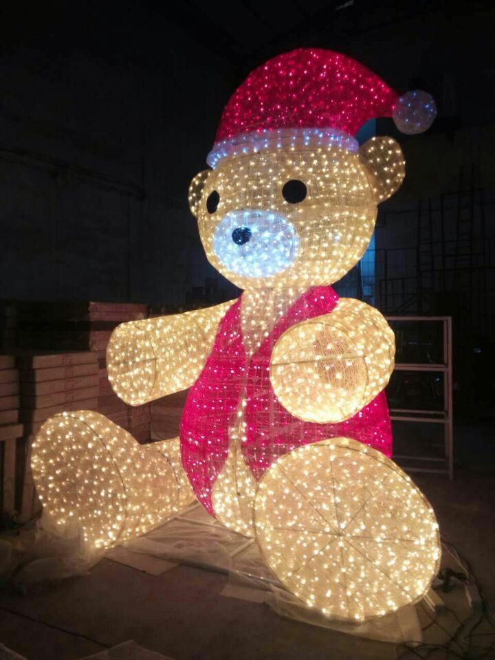 teddy bear christmas lights