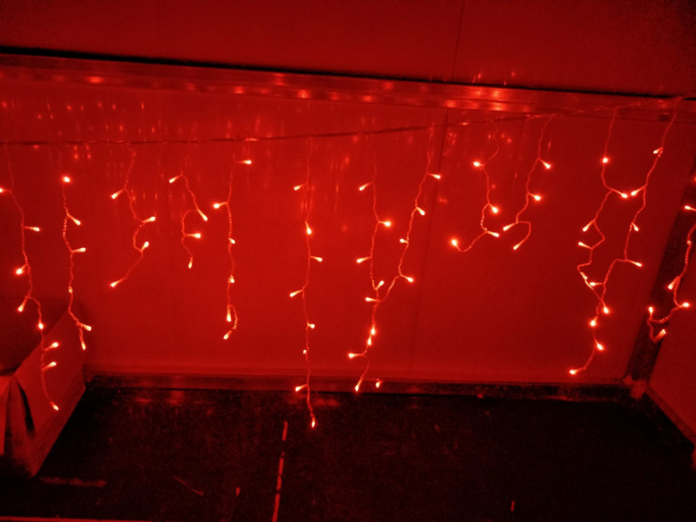 3M 144LEDS RED LED CHRISTMAS ICICLE LIGHTS