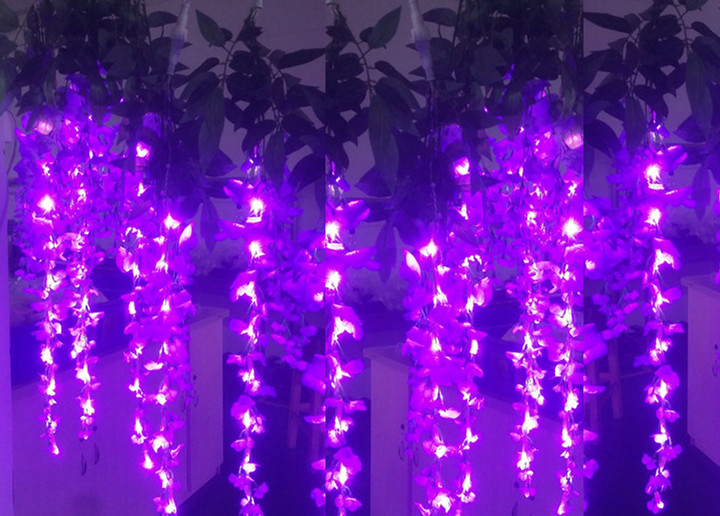 Artificial flower lights led wisteria lights