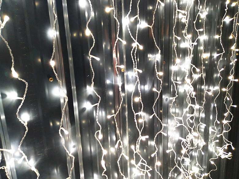 white led curtain lights 2x2m steady