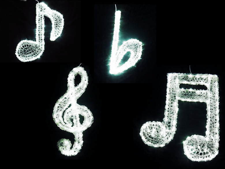 LED HANGING DECORATION MUSICAL NOTE
