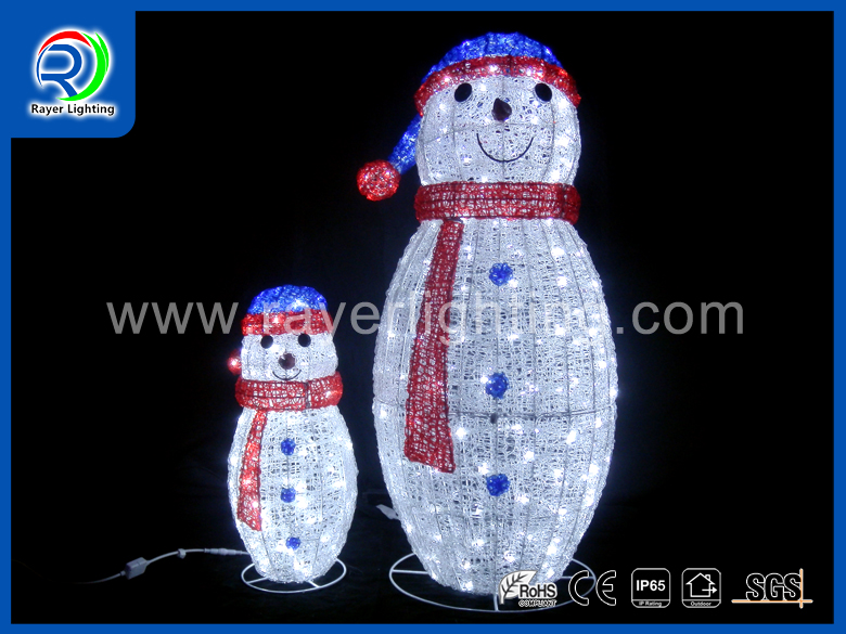 SNOWMAN LED FATHER AND SON