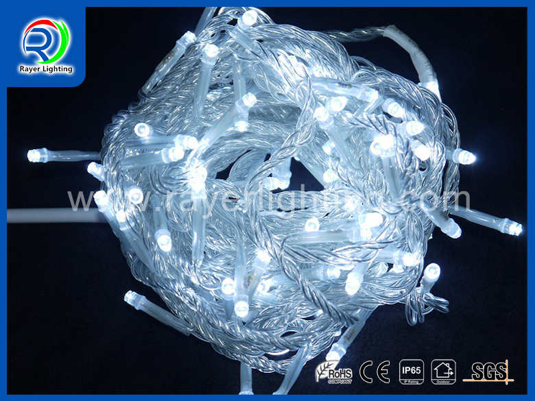 WHITE STRING LIGHTS 2 CORE CLEAR WIRE