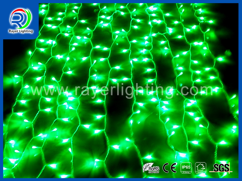 GREEN CURTAIN LIGHTS 300 LEDS FLASHING